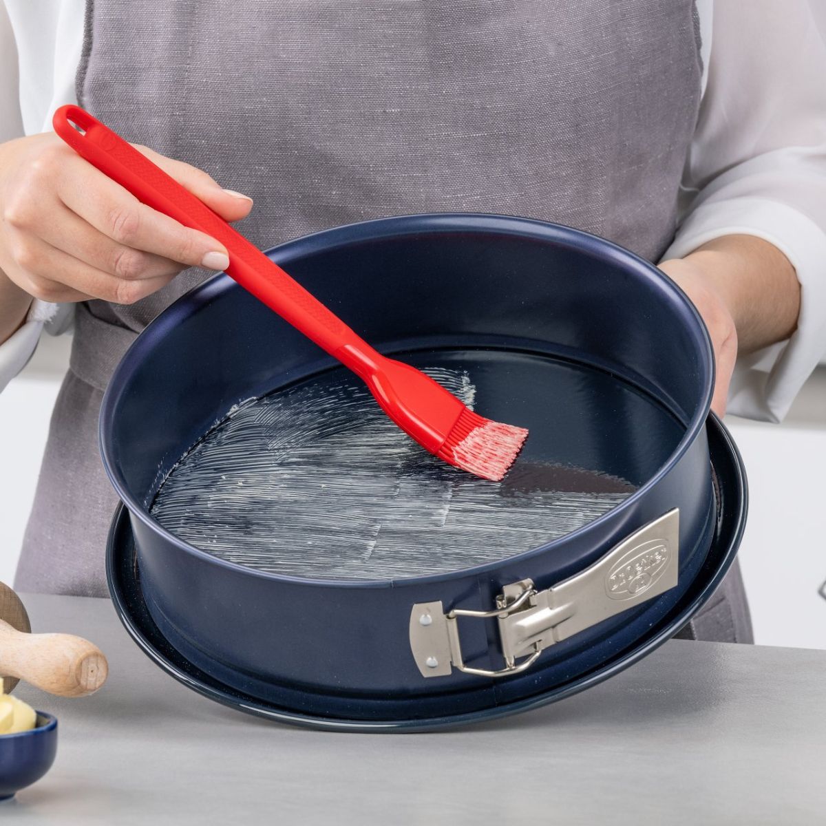 Dr Oetker - Ensemble De 2 Moules À Manqué À Charnière 26 Cm Dr.Oetker Back Liebe - Bleu