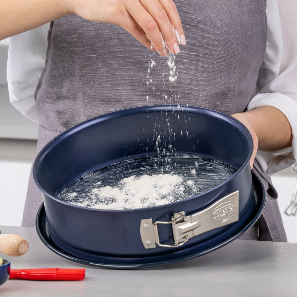 Dr Oetker - Ensemble De 2 Moules À Manqué À Charnière 26 Cm Dr.Oetker Back Liebe - Bleu