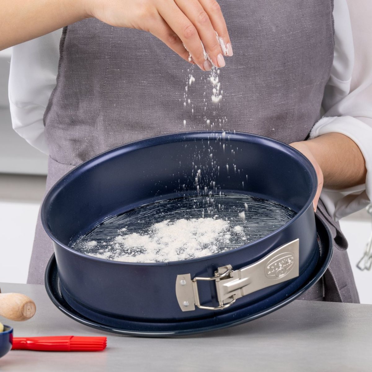 Dr Oetker - Ensemble De 2 Moules À Manqué À Charnière 26 Cm Dr.Oetker Back Liebe - Bleu