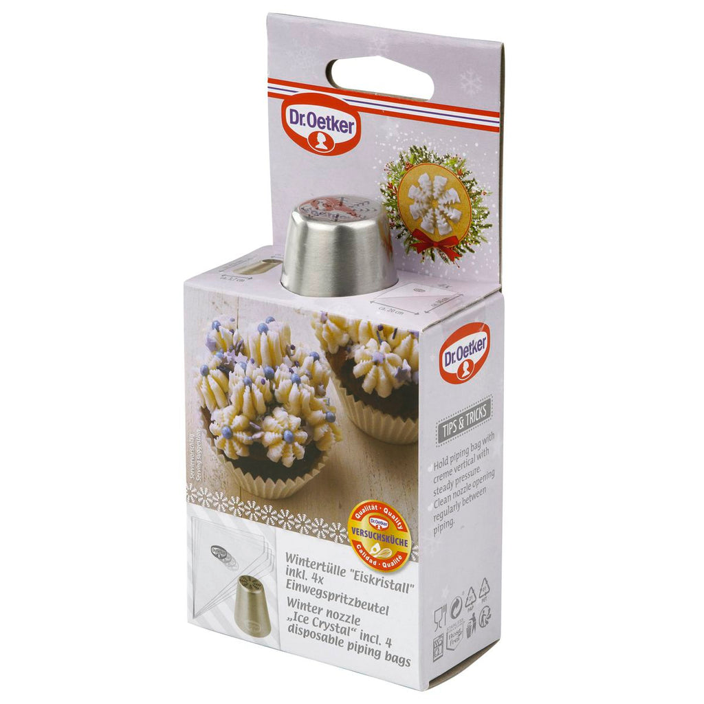 Dr Oetker - Set De 2 Poche À Douilles Professionnelle Inox Dr Oetker Noël - Gris