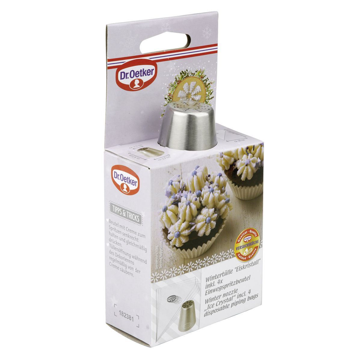 Dr Oetker - Set De 2 Poche À Douilles Professionnelle Inox Dr Oetker Noël - Gris
