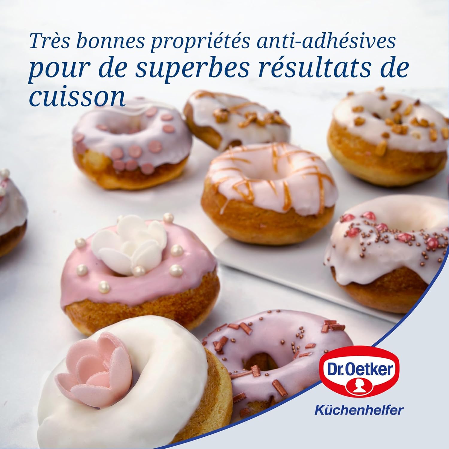 Dr Oetker - Ensemble De 2 Moules Donut Et Bagel 12 Empreintes 26,5 X 38,5 Cm Dr. Oetker Tradition - Noir