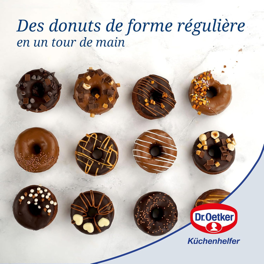 Dr Oetker - Ensemble De 2 Moules Donut Et Bagel 12 Empreintes 26,5 X 38,5 Cm Dr. Oetker Tradition - Noir