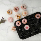 Dr Oetker - Ensemble De 2 Moules Donut Et Bagel 12 Empreintes 26,5 X 38,5 Cm Dr. Oetker Tradition - Noir