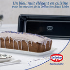 Dr Oetker - Lot De 2 Moules À Gâteaux 30/30 Cm En Acier Émaillé Dr Oetker Back-Liebe - Bleu