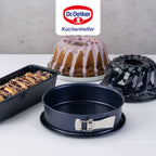Dr Oetker - Lot De 2 Moules À Gâteaux 35/35 Cm En Acier Dr Oetker Back-Liebe - Bleu