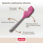 Zenker - Set De 2 Spatules Pâtisserie En Silicone Zenker Smart Pastry - Rose|Gris