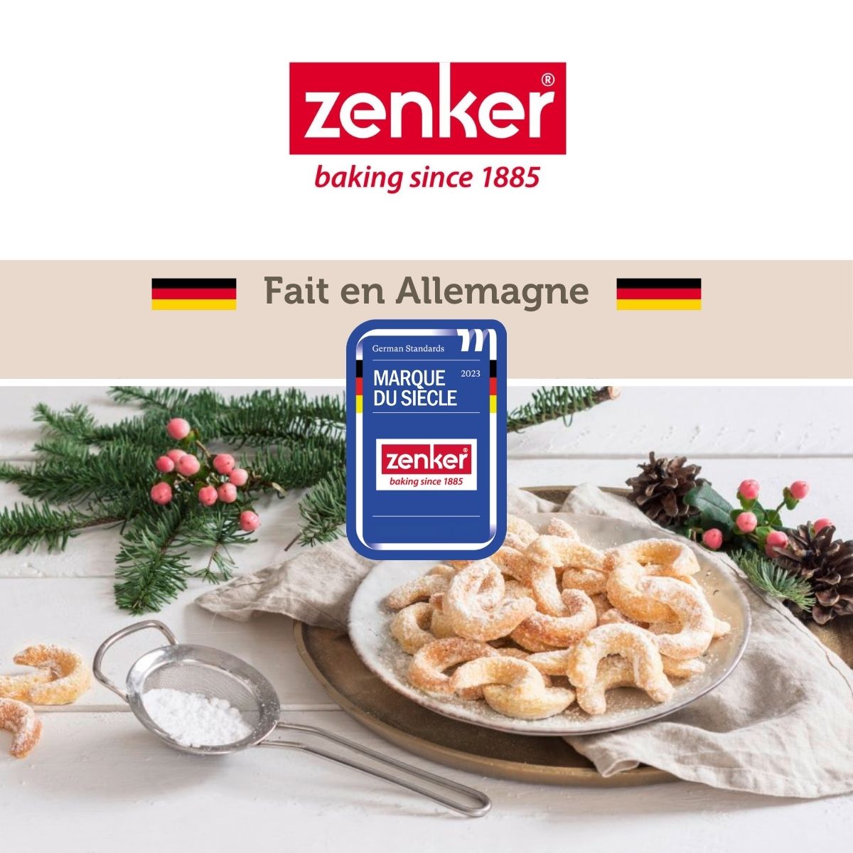 Zenker - Lot De 2 Plaques Pâtisserie 42/32 Cm En Acier Spécial Créative Spécial Créative Zenker Spécial Créative - Noir