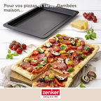 Zenker - Lot De 2 Plaques À Pizza Rectangulaires 42/29/2,5 Cm En Acier Spécial Crountries Spécial Crountries Zenker Spécial Crountries - Noir
