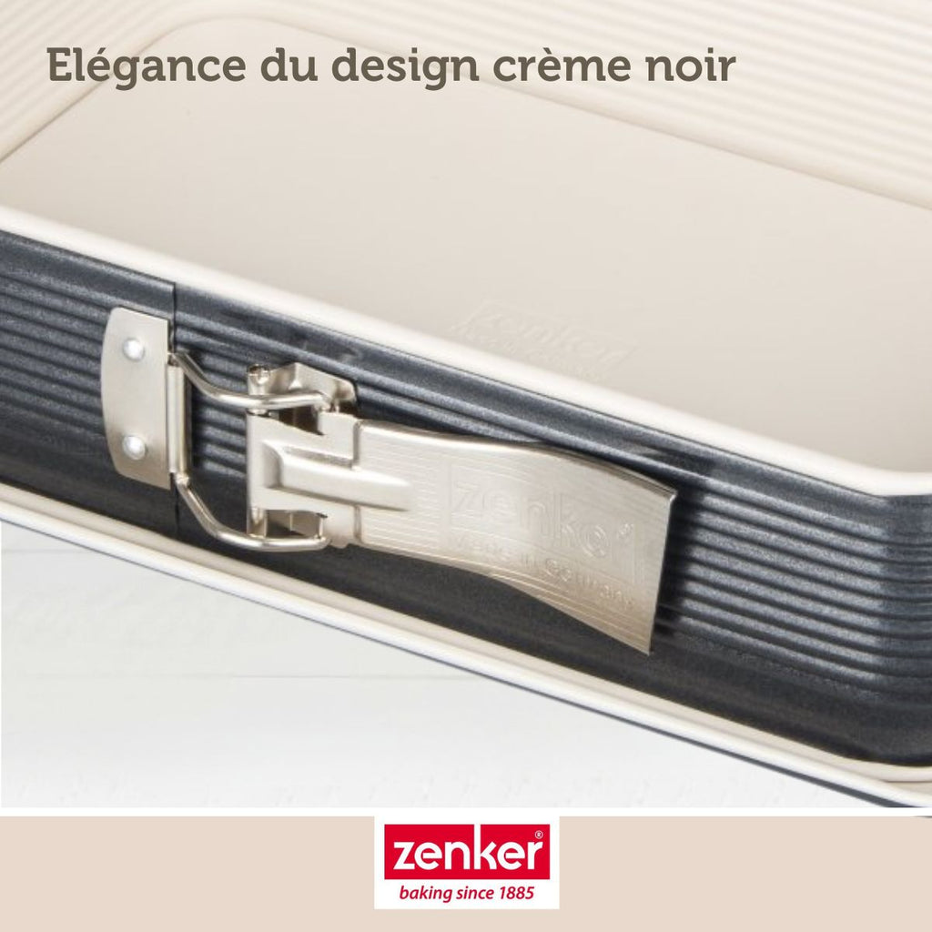 Zenker - Lot De 2 Moules À Gâteaux Rectangulaires 28/18 Cm En Acier Zenker Smart Pastry - Noir|Blanc