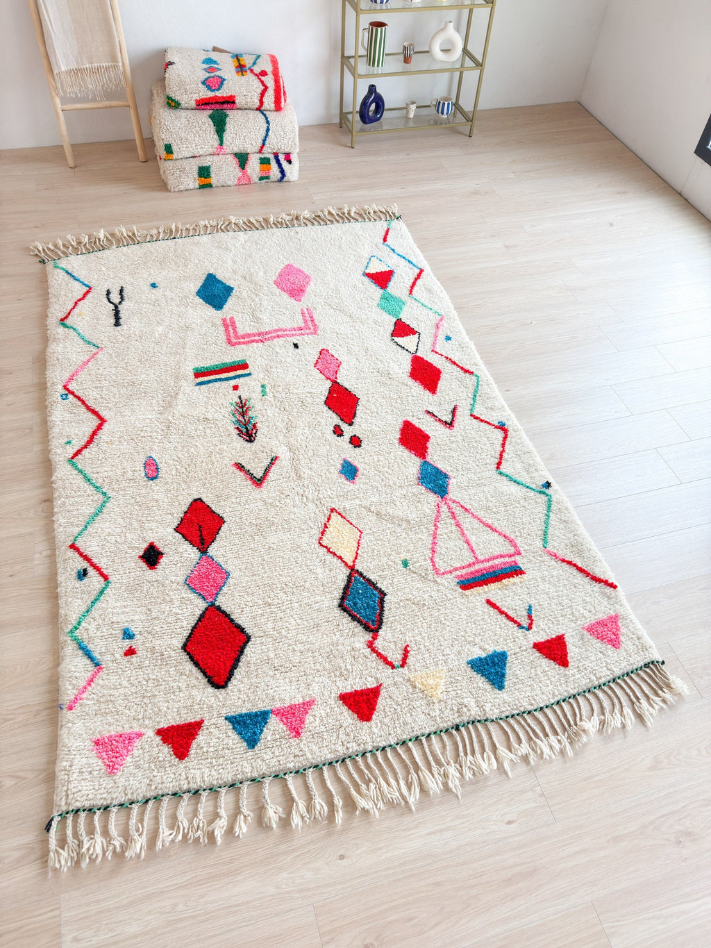 Tapis Berbère Coloré - 188 X 303 Cm - N°2108