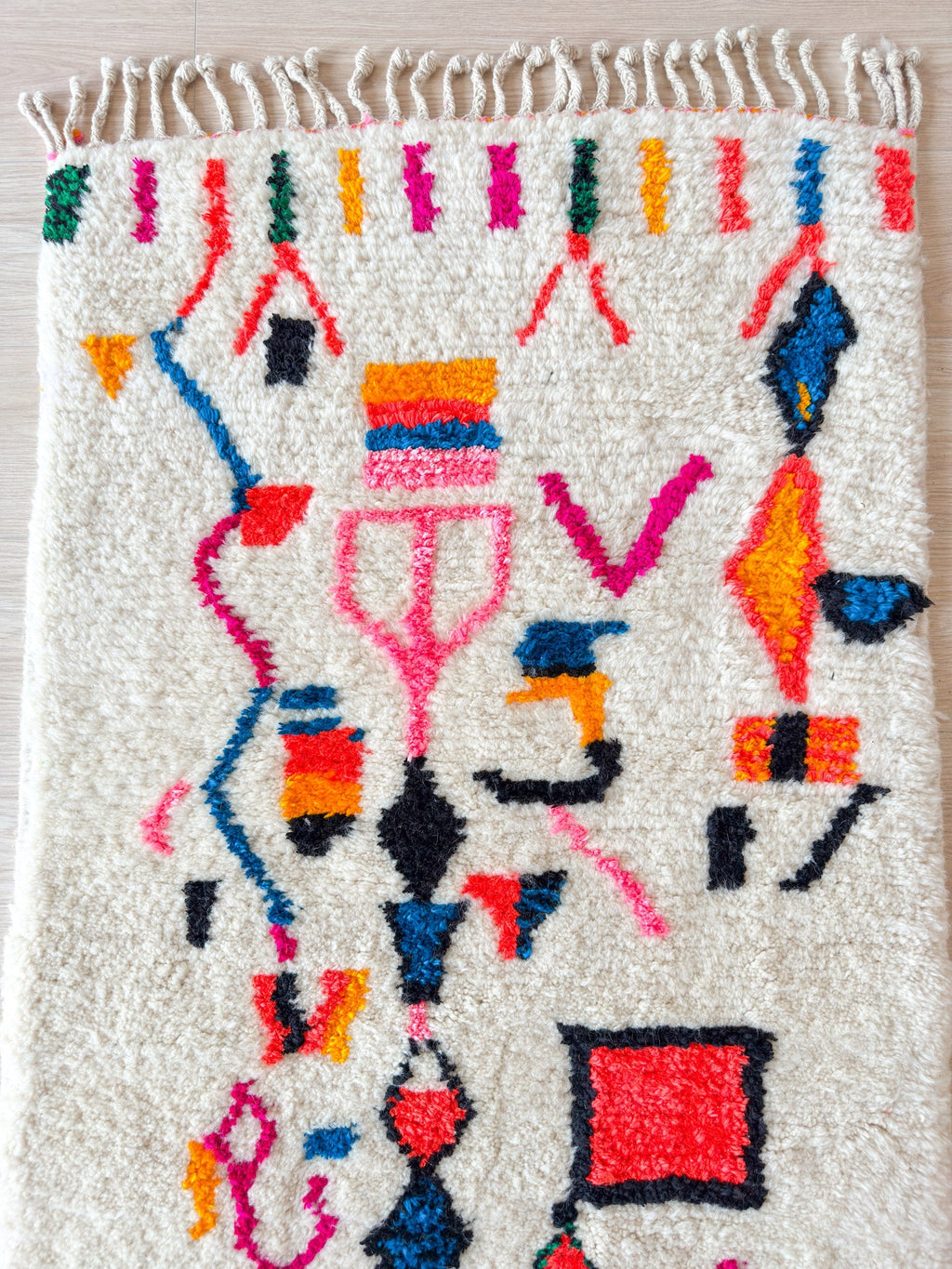 Tapis De Couloir Berbère Coloré - 87 X 253 Cm - N°1942