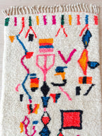 Tapis De Couloir Berbère Coloré - 87 X 253 Cm - N°1942