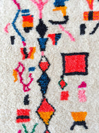 Tapis De Couloir Berbère Coloré - 87 X 253 Cm - N°1942