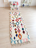 Tapis De Couloir Berbère Coloré - 91 X 257 Cm - N°2142