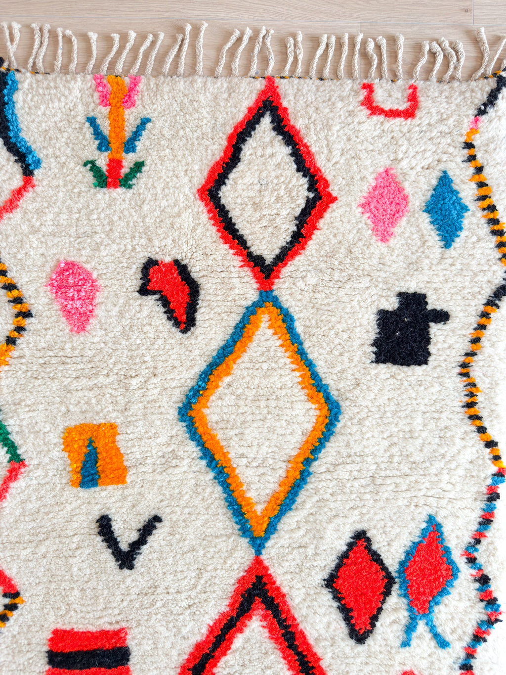 Tapis De Couloir Berbère Coloré - 91 X 257 Cm - N°2142