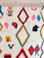 Tapis De Couloir Berbère Coloré - 91 X 257 Cm - N°2142