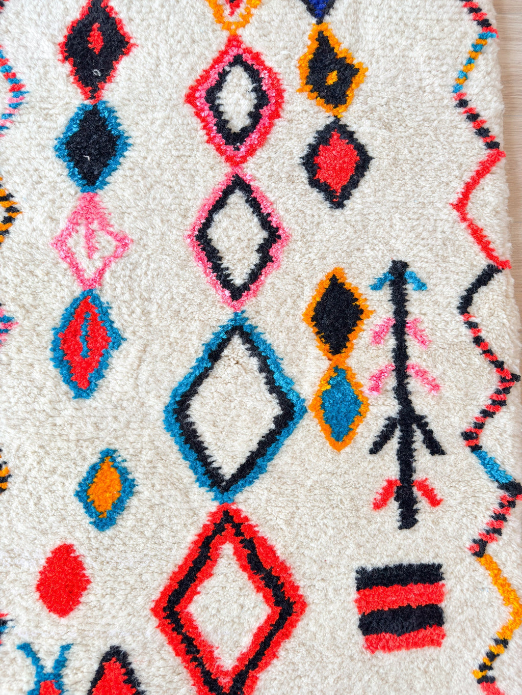 Tapis De Couloir Berbère Coloré - 91 X 257 Cm - N°2142