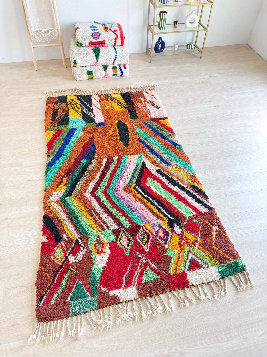 Tapis Berbère Coloré - 144 X 270 Cm - N°1930