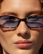 Lunettes De Soleil Riley - Écaille Et Bleu - Mixte