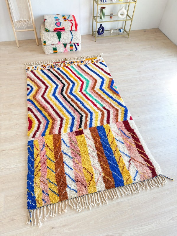 Tapis Berbère Coloré - 151 X 272 Cm - N°2173
