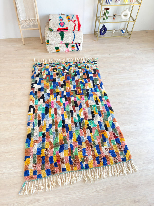 Tapis Berbère Coloré - 127 X 230 Cm - N°2071