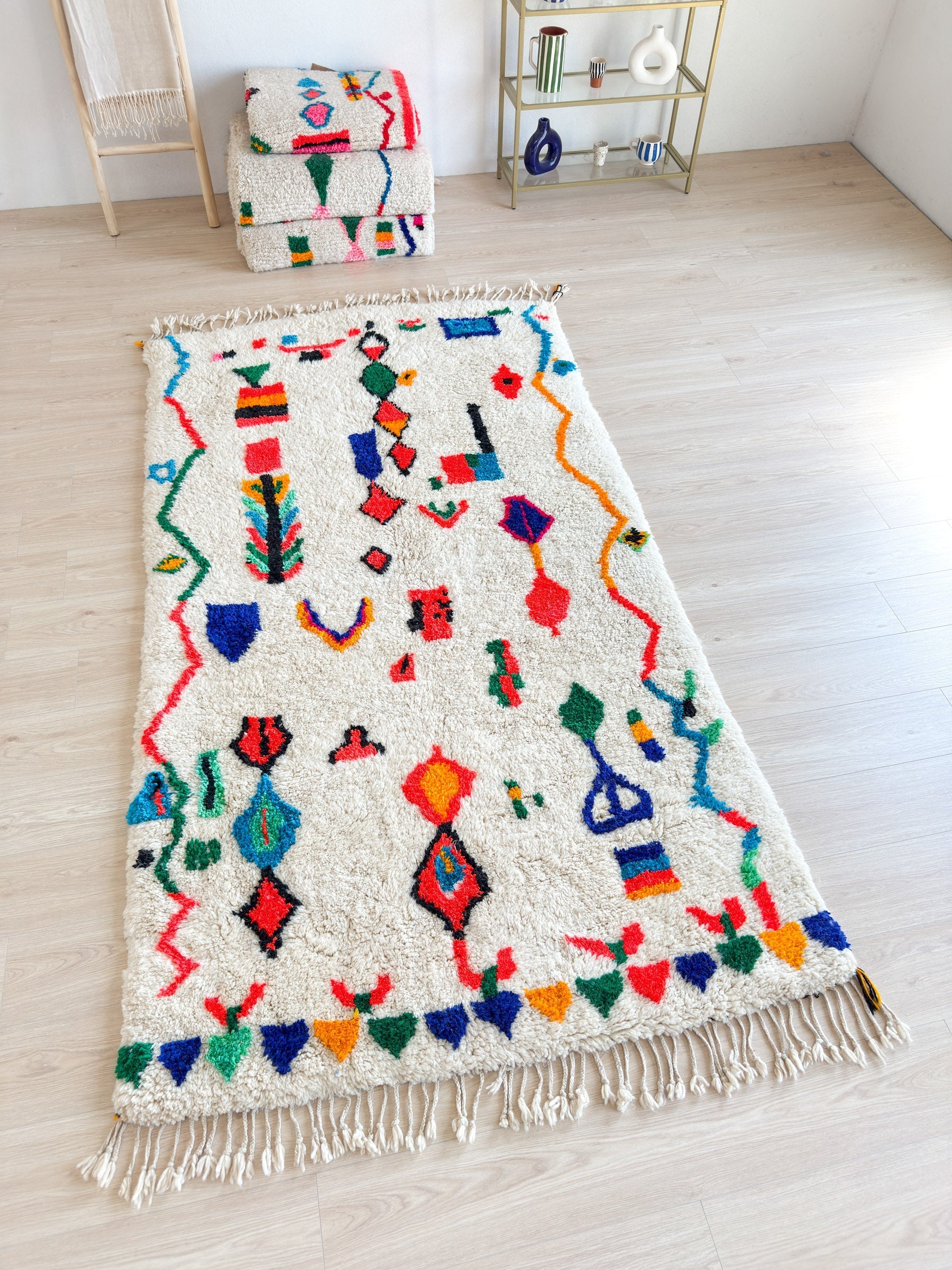 Tapis Berbère Coloré - 149 X 290 Cm - N°2026
