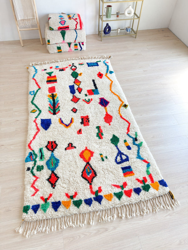 Tapis Berbère Coloré - 149 X 290 Cm - N°2026