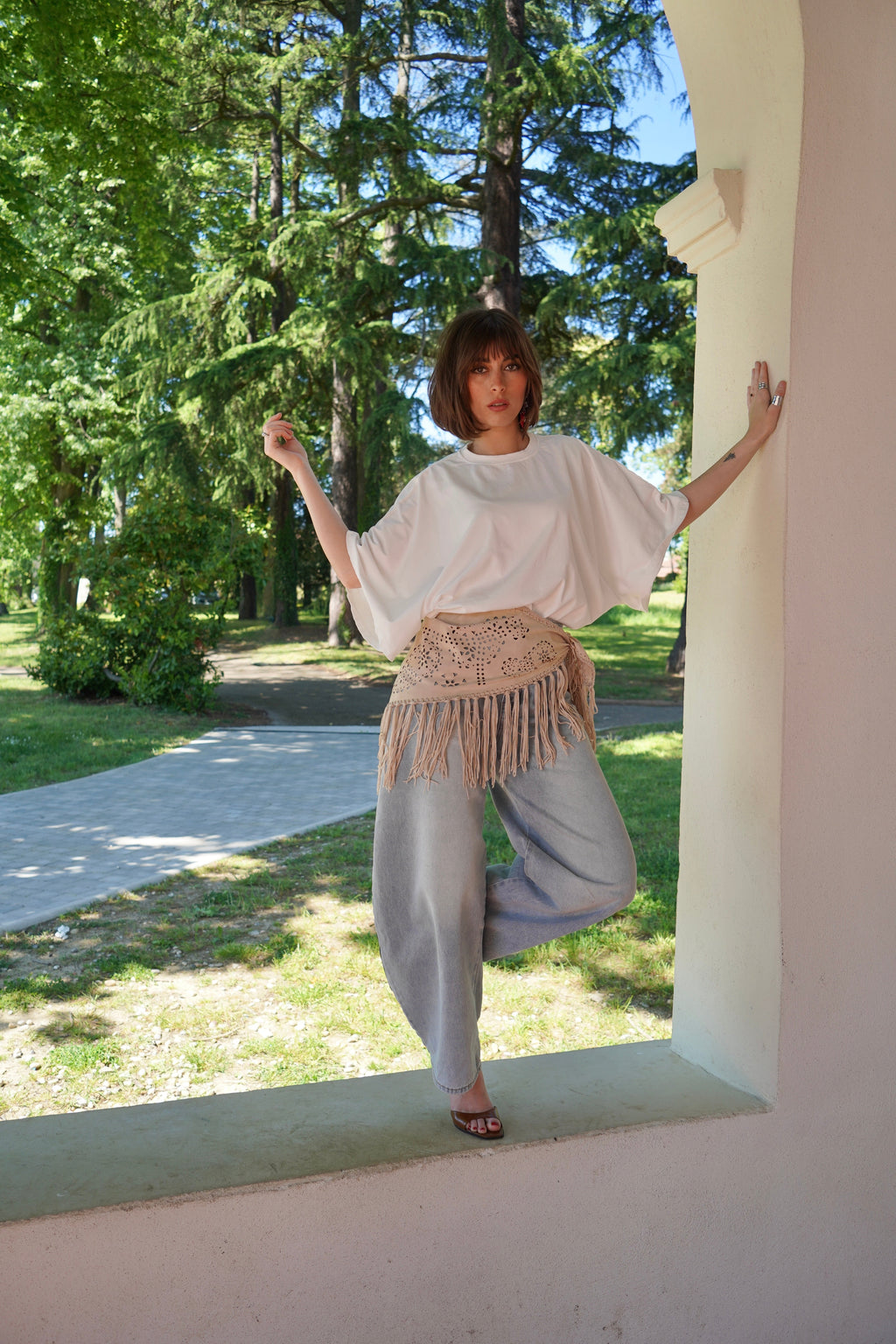 Foulard Karma Beige