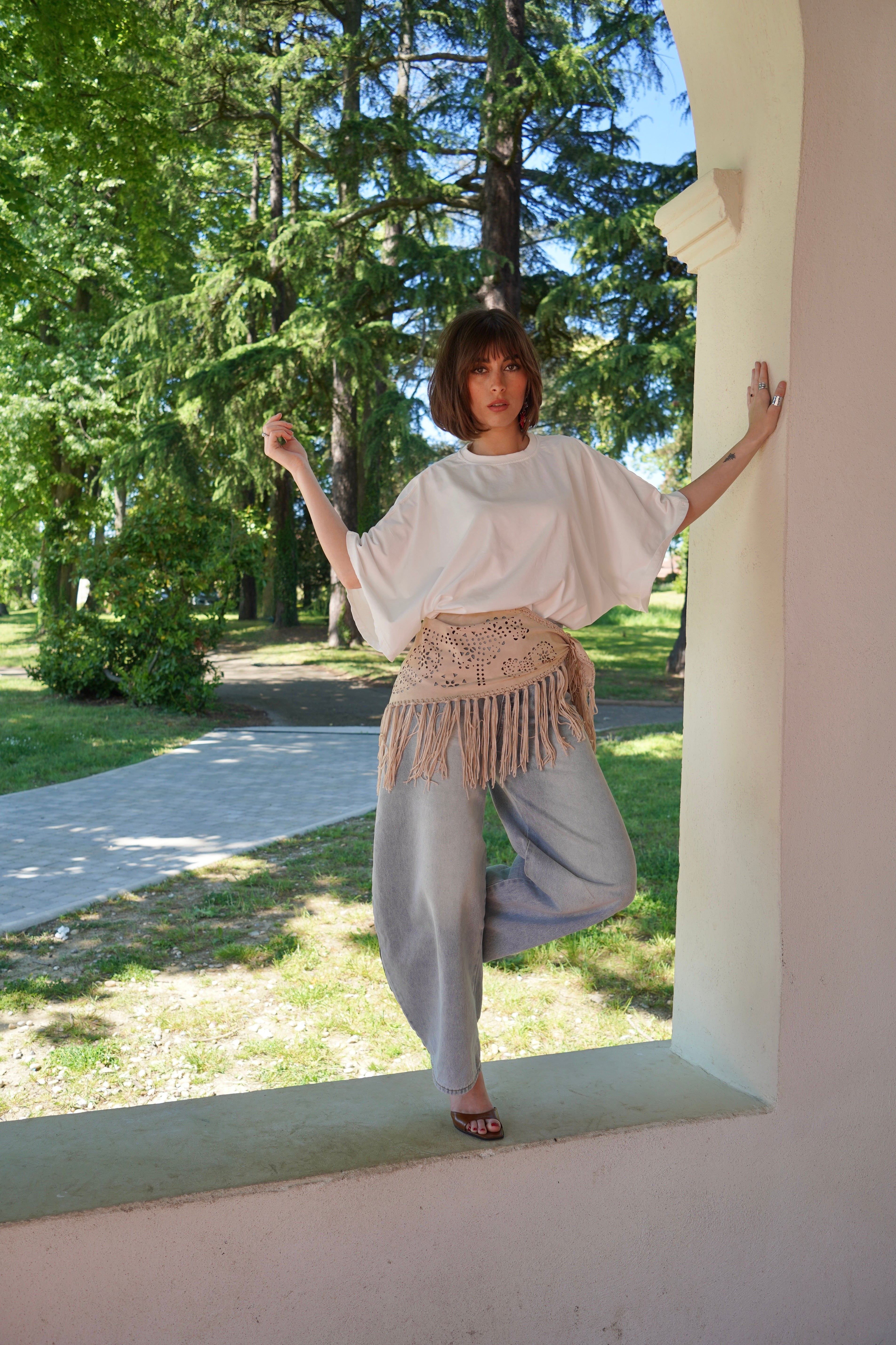 Foulard Karma Beige
