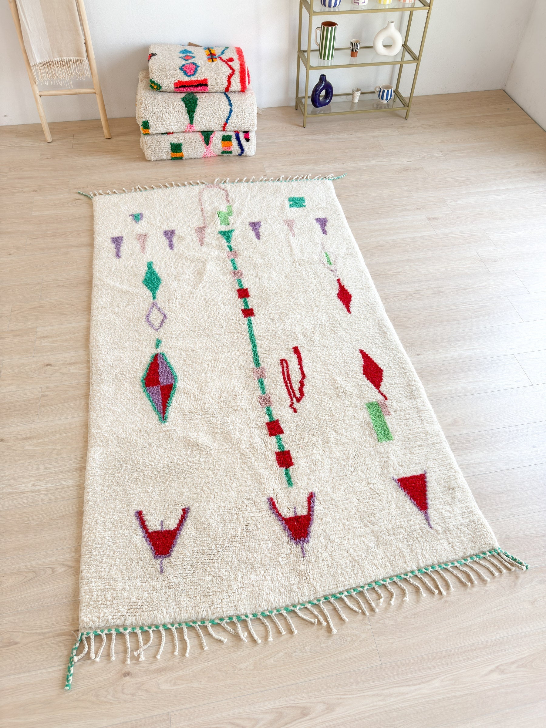 Tapis Berbère Coloré - 150 X 279 Cm - N°1943