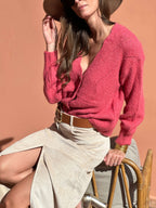 Cardigan Vicky - Framboise