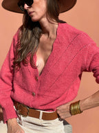 Cardigan Vicky - Framboise