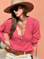 Cardigan Vicky - Framboise