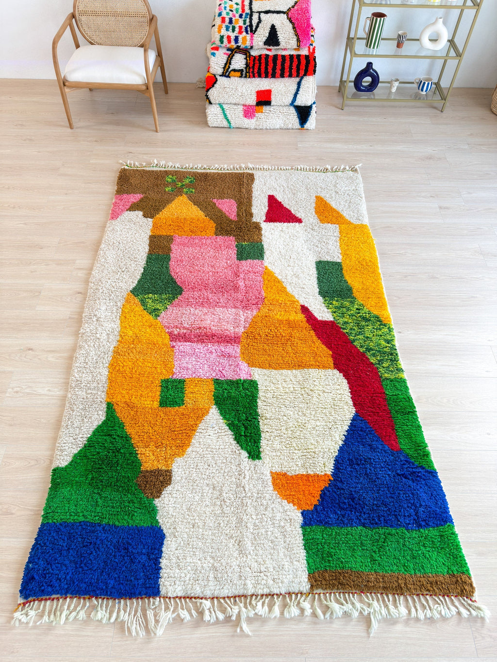 Tapis Berbère Coloré 165 X 274 Cm - N°1836