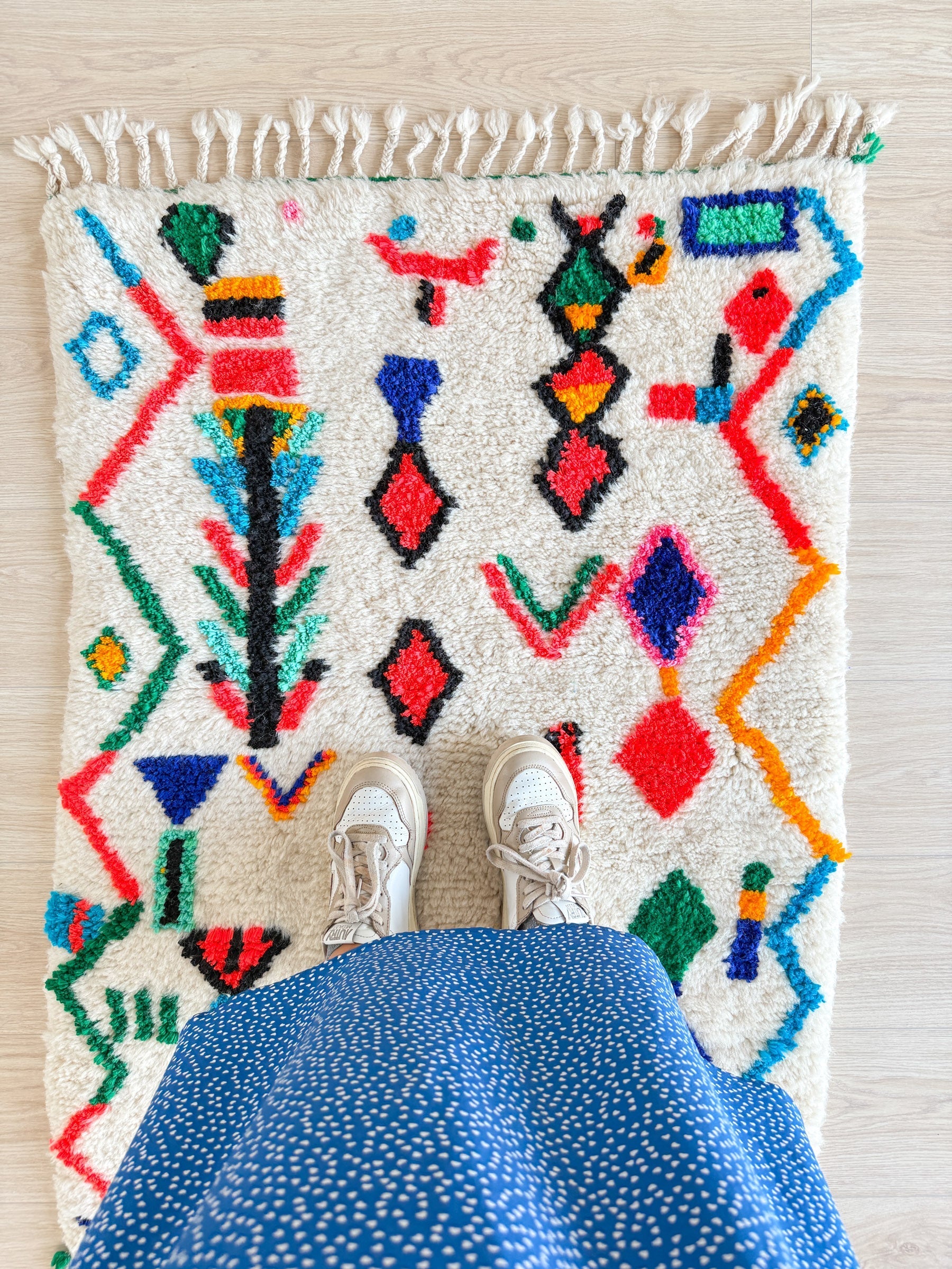 Tapis Berbère Coloré 83 X 133 Cm - N°1975
