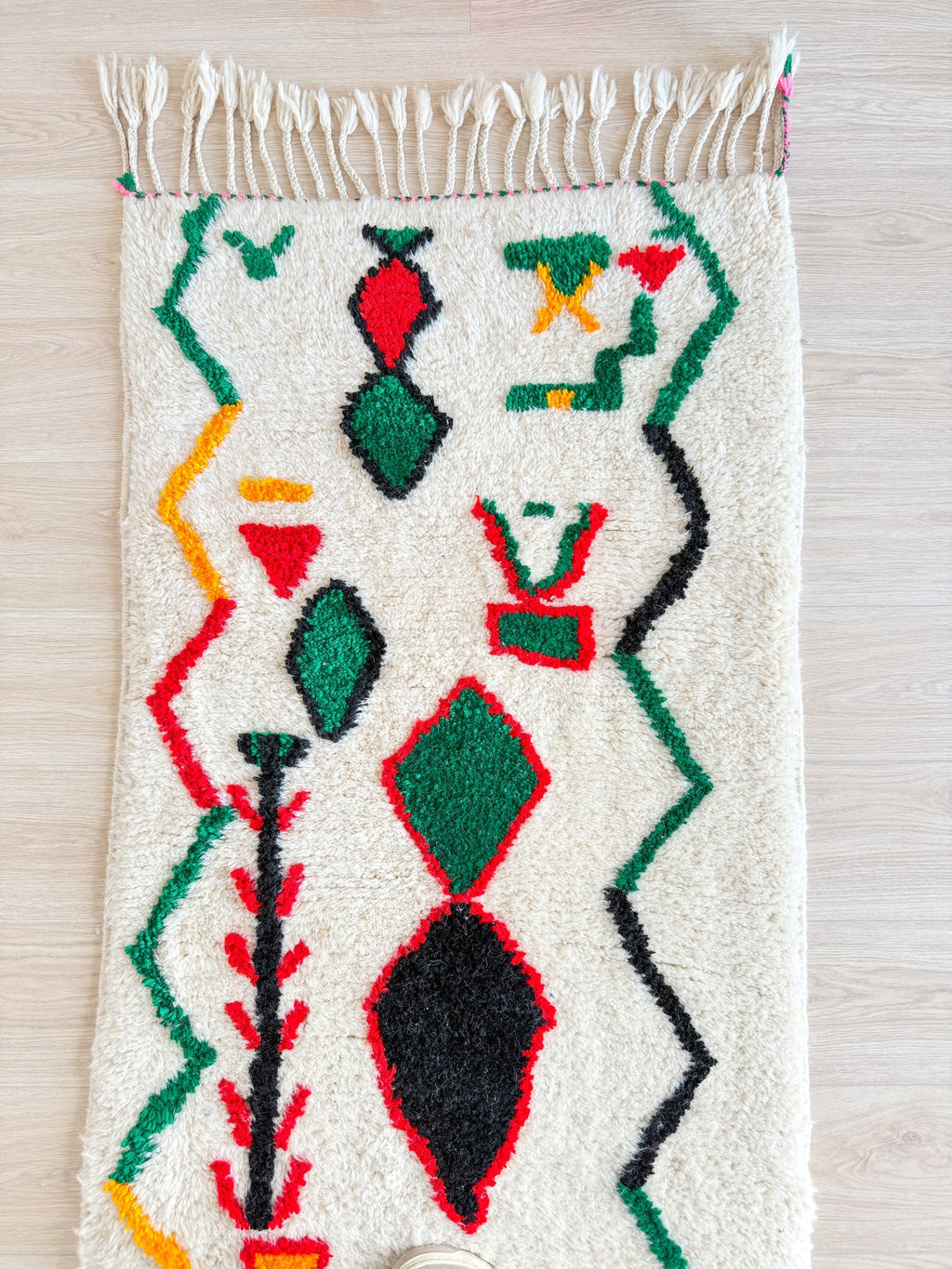 Tapis De Couloir Berbère Coloré 88 X 430 Cm - N°1989