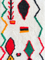 Tapis De Couloir Berbère Coloré 88 X 430 Cm - N°1989