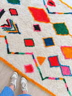 Tapis Berbère Coloré 154 X 276 Cm - N°1982