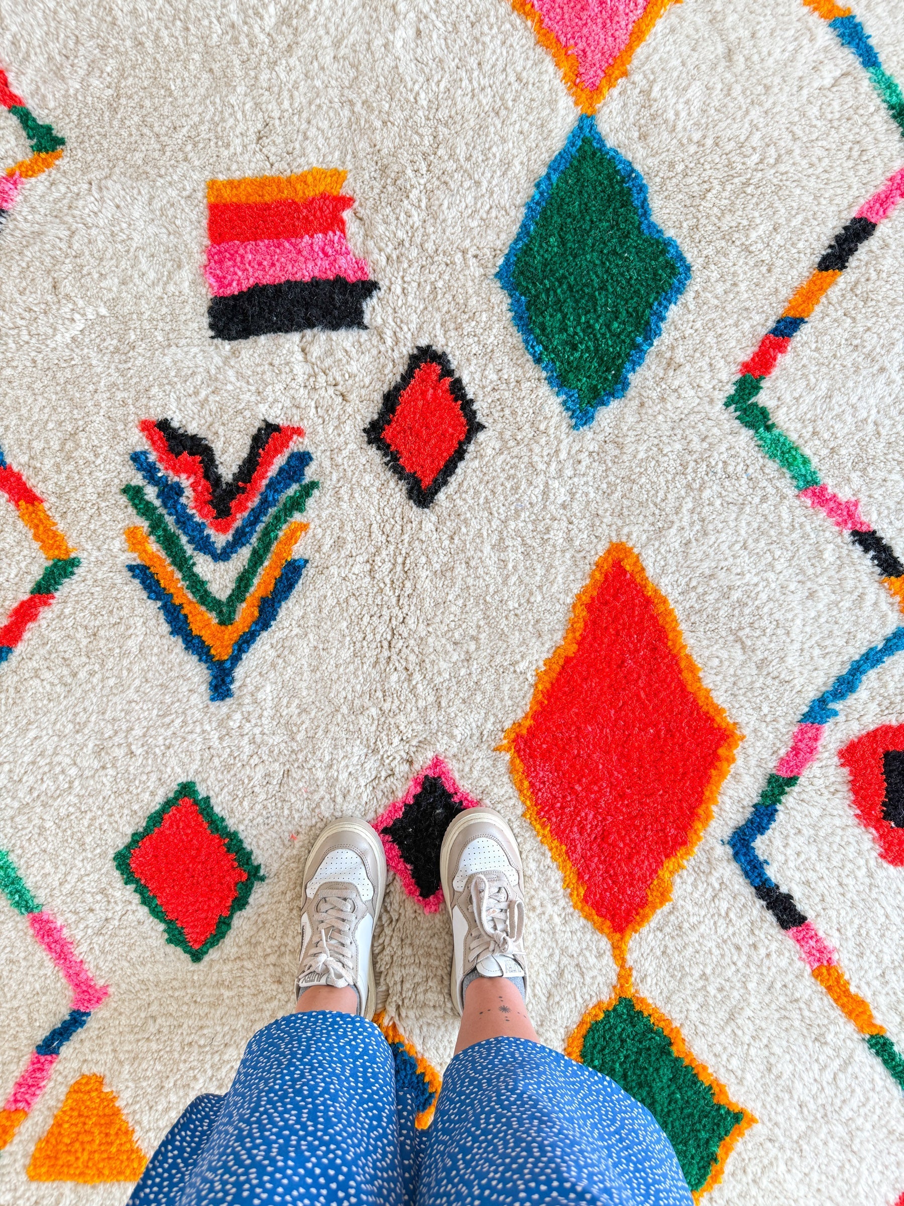 Tapis Berbère Coloré 154 X 276 Cm - N°1982