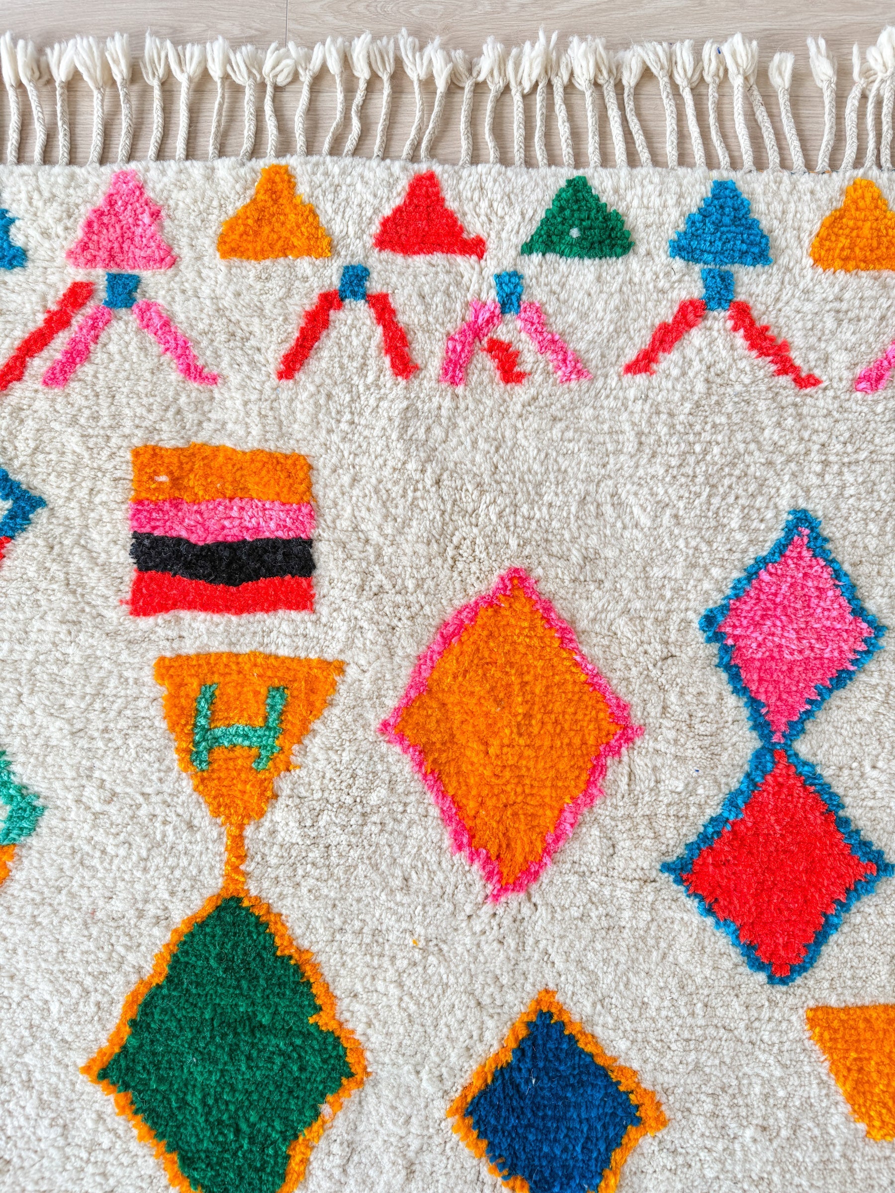 Tapis Berbère Coloré 154 X 276 Cm - N°1982