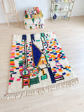 Tapis Berbère Coloré 157 X 221 Cm - N°1953
