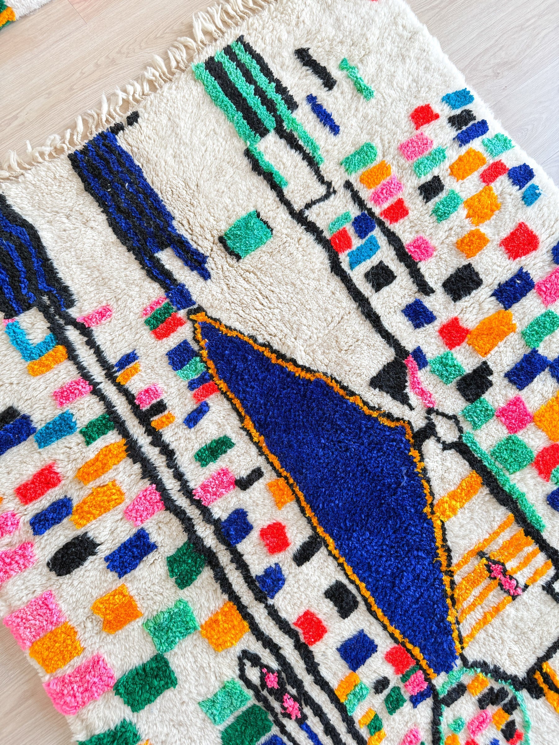 Tapis Berbère Coloré 157 X 221 Cm - N°1953