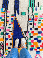 Tapis Berbère Coloré 157 X 221 Cm - N°1953