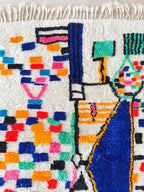 Tapis Berbère Coloré 157 X 221 Cm - N°1953