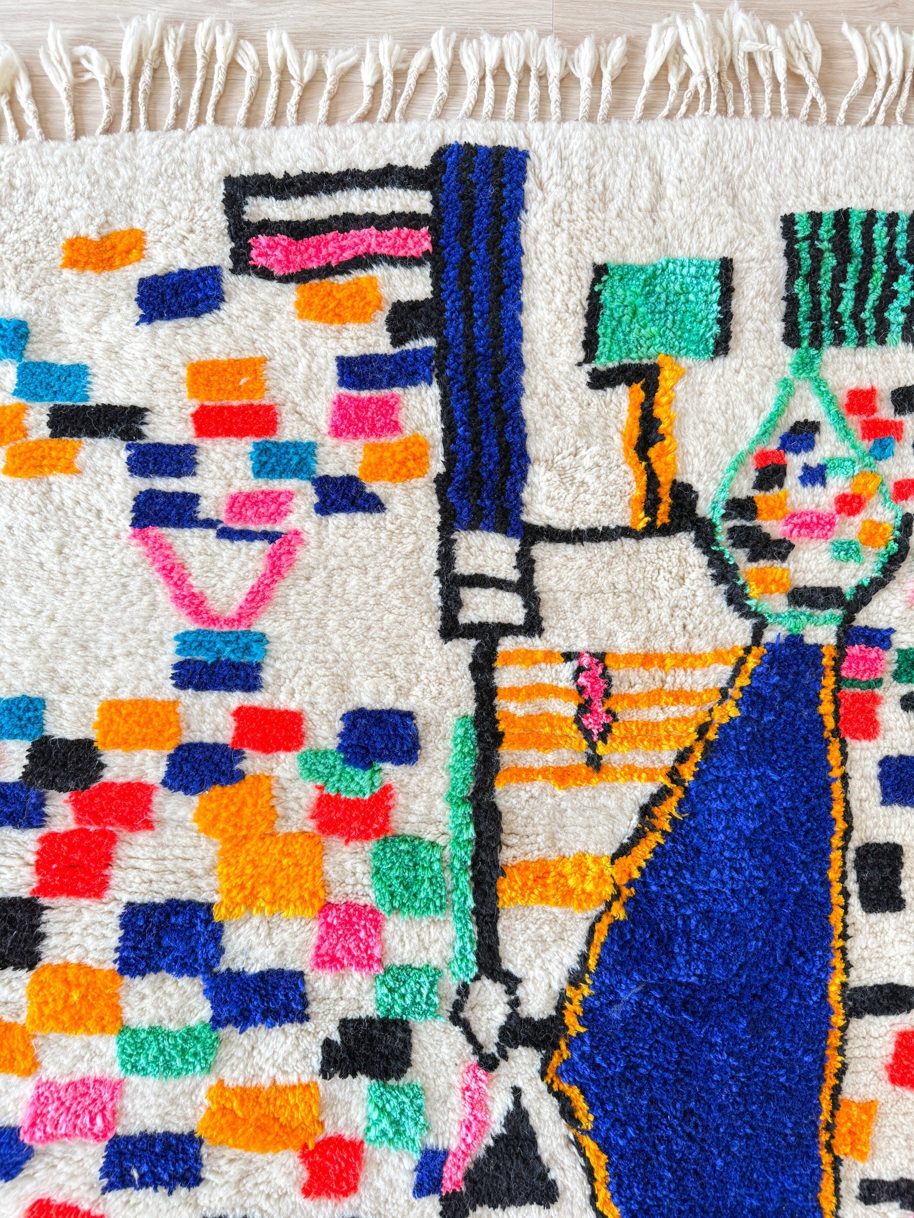 Tapis Berbère Coloré 157 X 221 Cm - N°1953