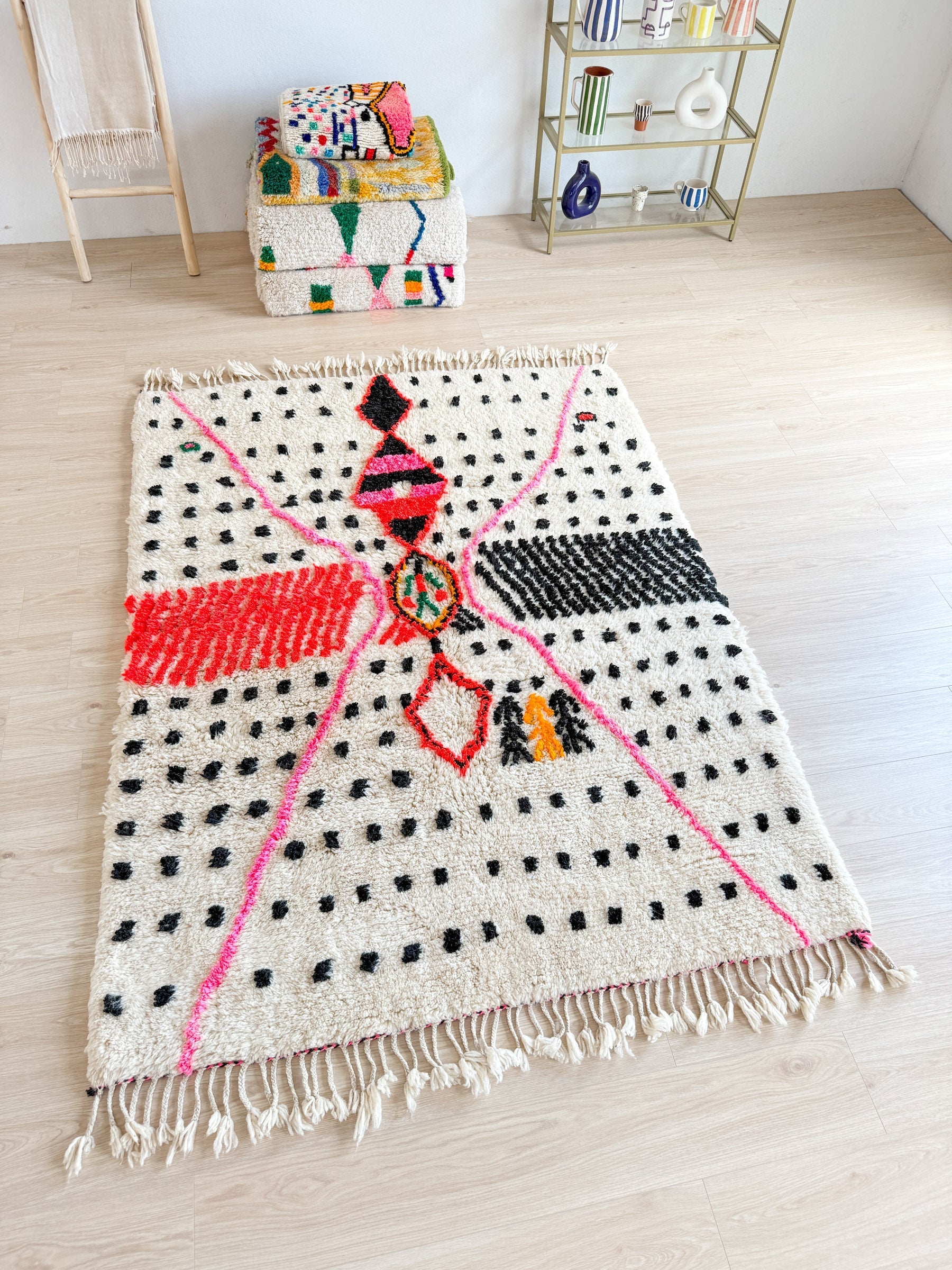 Tapis Berbère Coloré 163 X 245 Cm - N°1985