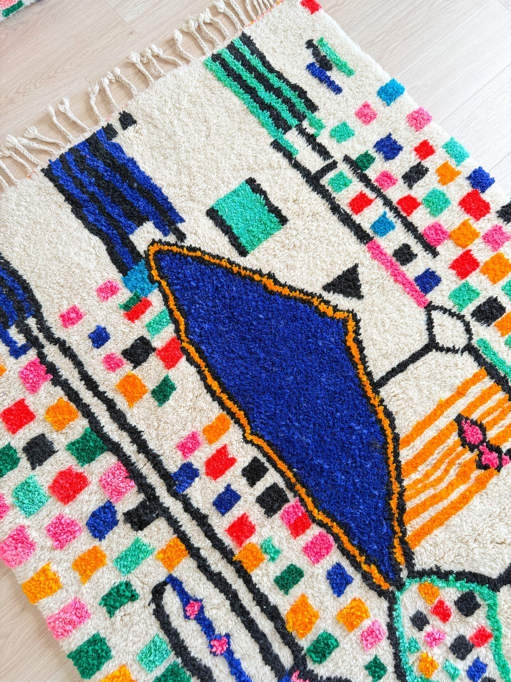 Tapis Berbère Coloré 157 X 219 Cm - N°1979