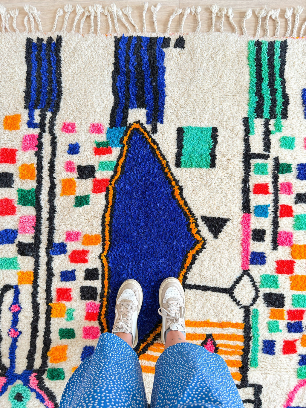 Tapis Berbère Coloré 157 X 219 Cm - N°1979