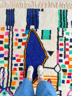 Tapis Berbère Coloré 157 X 219 Cm - N°1979